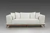 White Minimalist Air leather Couch