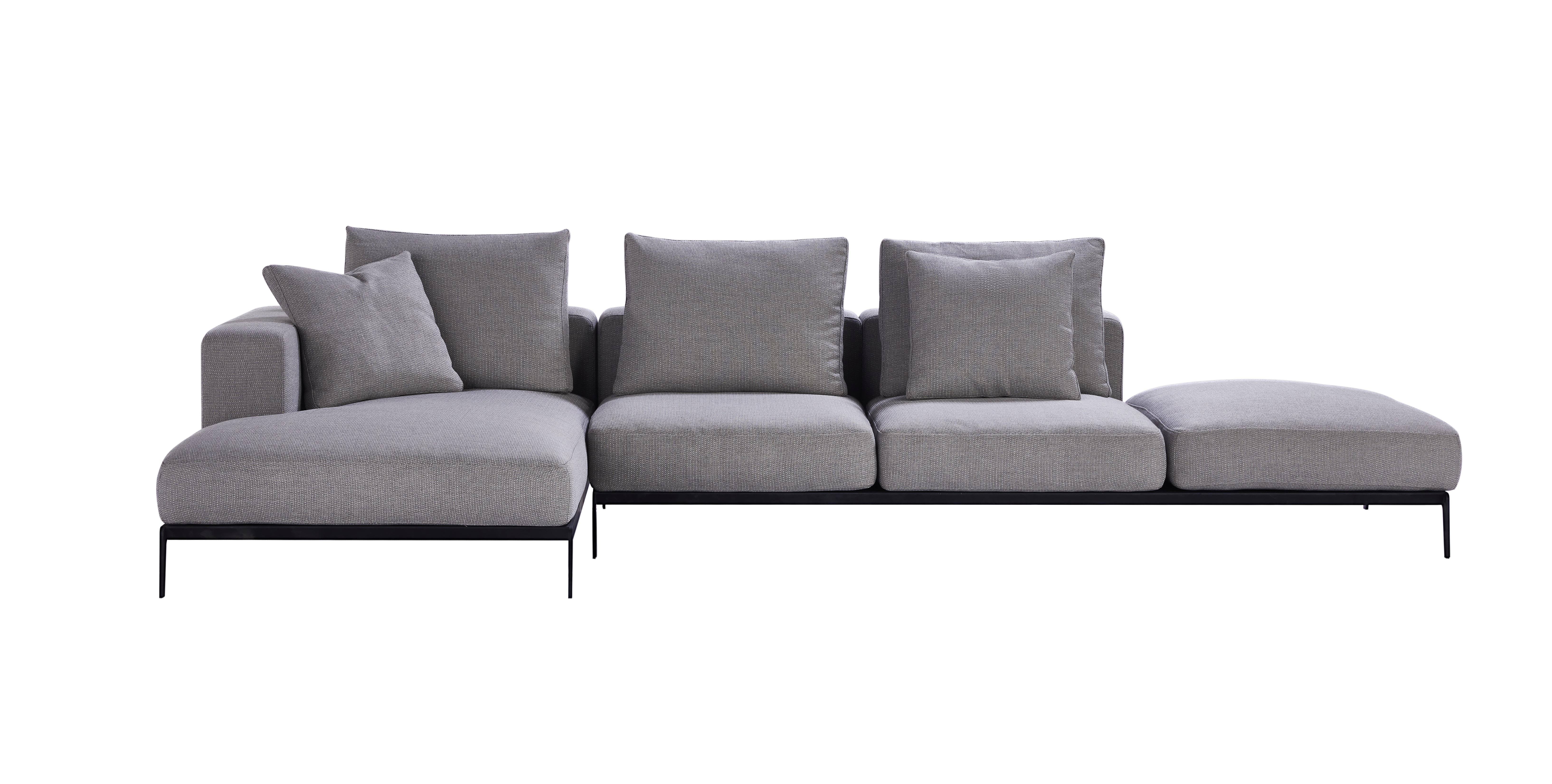 Living room fabric sofa