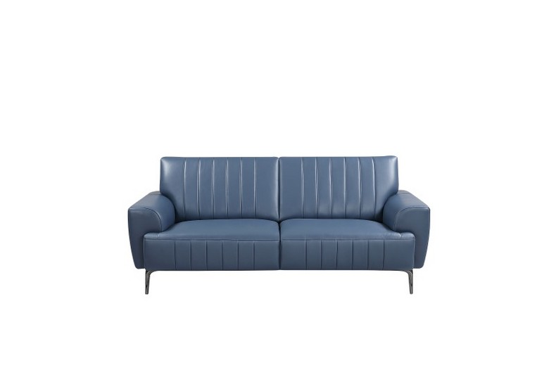 Popular Promotion Blue Leather Sofa