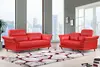 Red Stylish Leather Sofa