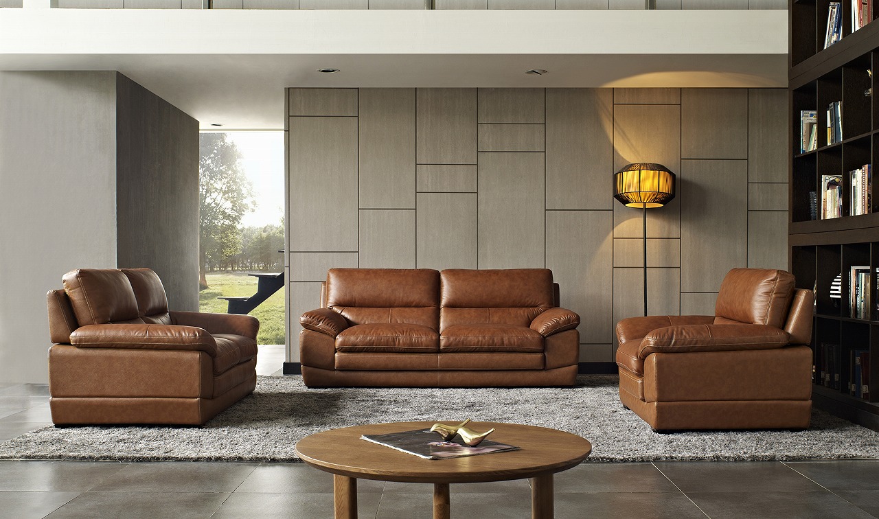 Leather sofa S1806