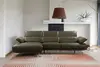 Light Luxury Leather Three-seater Sofa