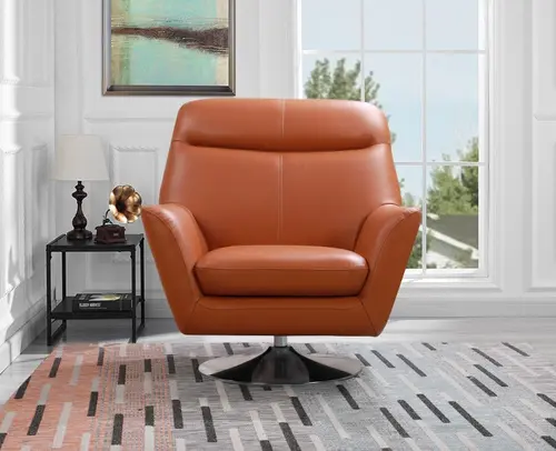 Leather Swivel Chair Two-seater Sofa Combination