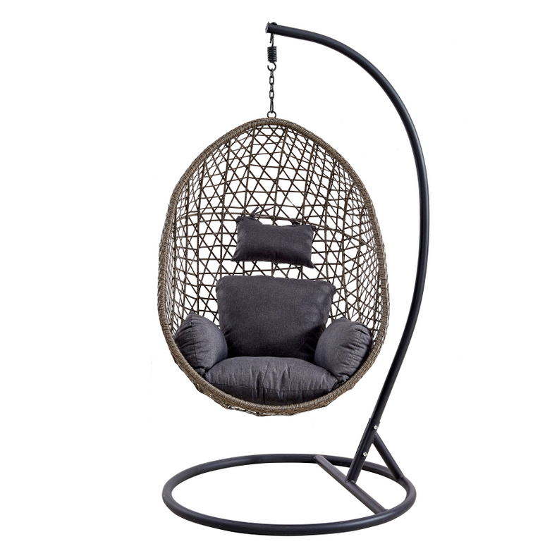 Outdoor Garden Furniture Rattan Hanging Chair Egg Patio Swings Chair