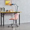 High Quality Ajustable Office Chair Leather Seat Metal Frame Swivel Chair