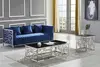 Blue Velvet Fabric Sofa