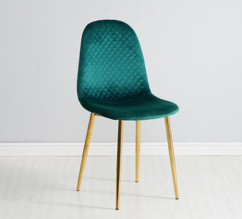 Velvet Fabric Dining Chair