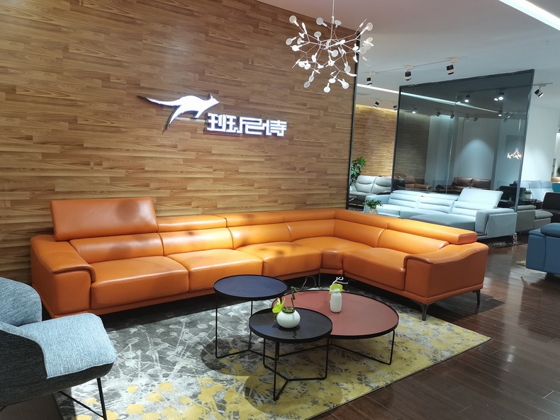 Leather sofa S1803