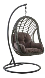 Outdoor Garden Furniture Rattan Hanging Chair Egg Patio Swings Chair