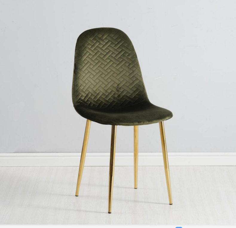 Velvet Fabric Dining Chair