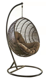 Outdoor Garden Furniture Rattan Hanging Chair Egg Patio Swings Chair