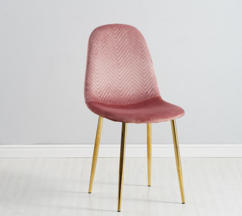 Velvet Fabric Dining Chair