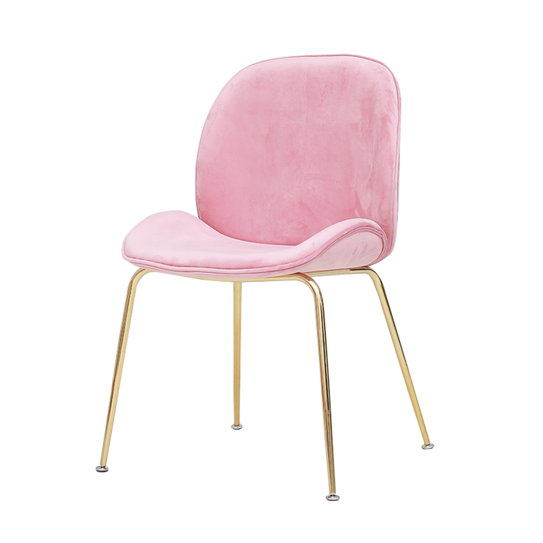 Shell shape dining chair velvet chair