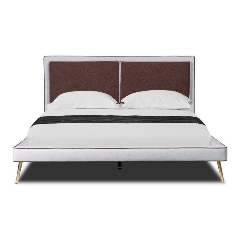 mid-century modern fabric bed #K262