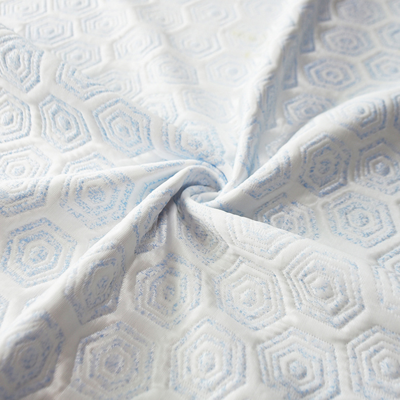 Smooth & Breathable Cooling Viscose Air Knitted Jacquard Mattress Fabric