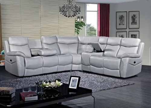 L shape corner recliner sofa 3577