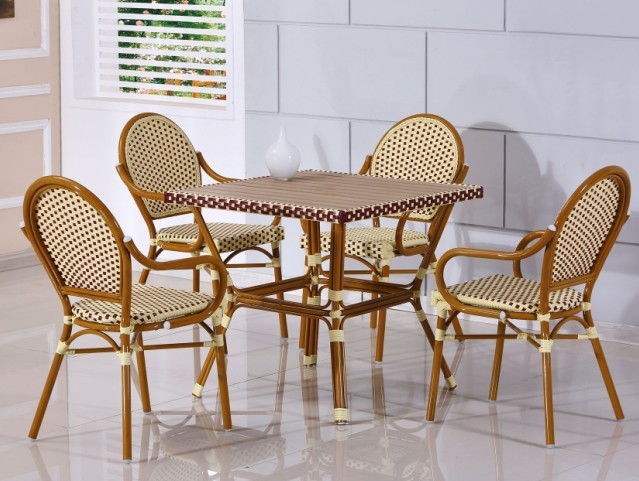 PE Rattan Table and Chairs Set