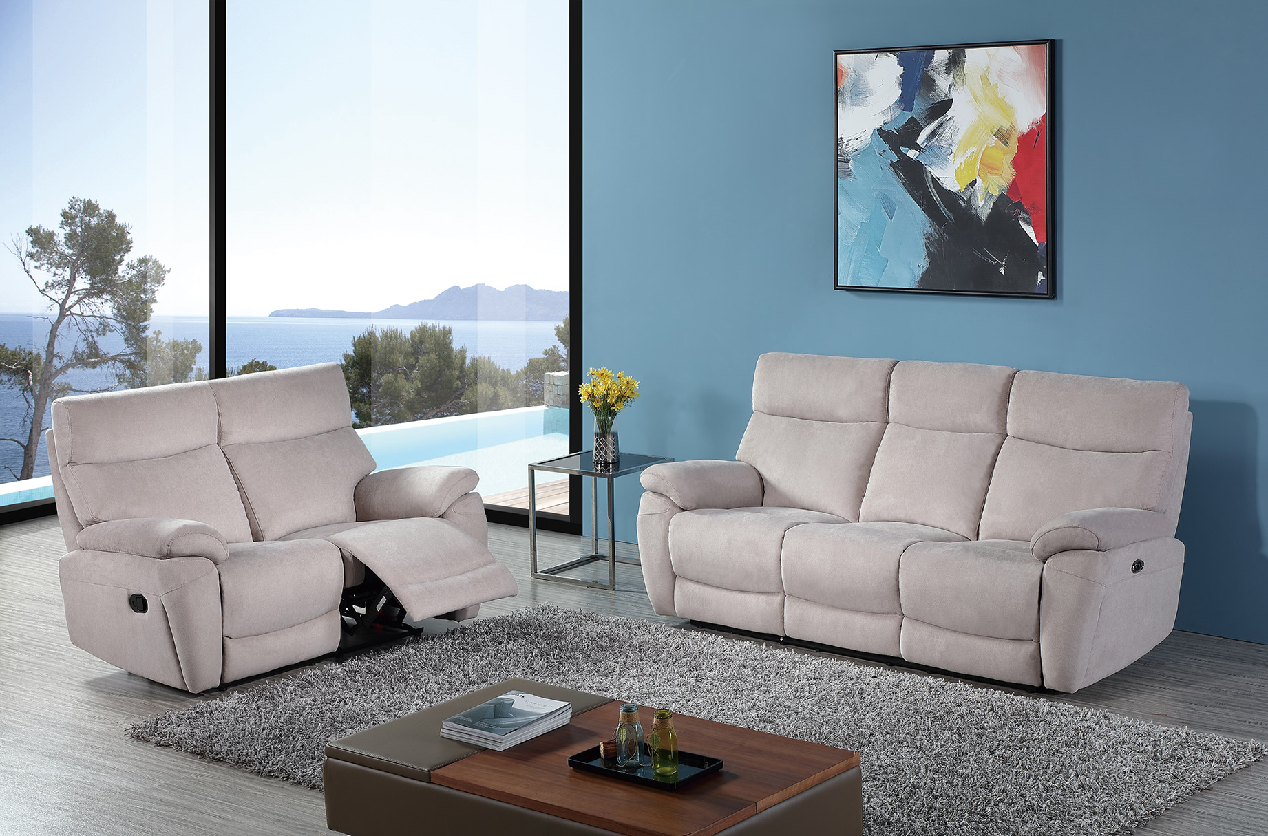 Electric & Manual Recliner sofa 3638
