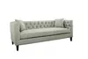 velvet fabric button tufted sectional sofa