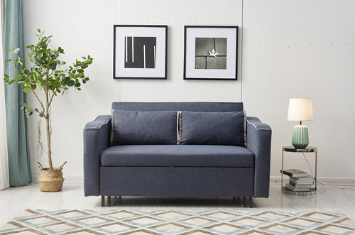 SOFA BED Morder DOUBLE PULL OUT  WITH PIPING