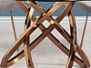 Italian light luxury restaurant tempered glass dining table stainless steel dining table marble dining table