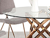 Italian light luxury restaurant tempered glass dining table stainless steel dining table marble dining table