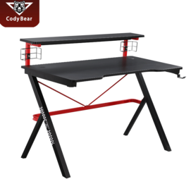 gaming desk with shelf hot sale gaming  table