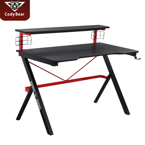 gaming desk with shelf hot sale gaming  table