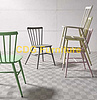 Factory Wholesale New Design Stacking Restaurant Cafe Dining Chair Antique Retro Vintage No Folded Metal Dinner Windsor Chair  737S-H45-ALU