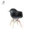 Wholesale Plastic Dining Chair with Wooden Legs  C-438 W470
