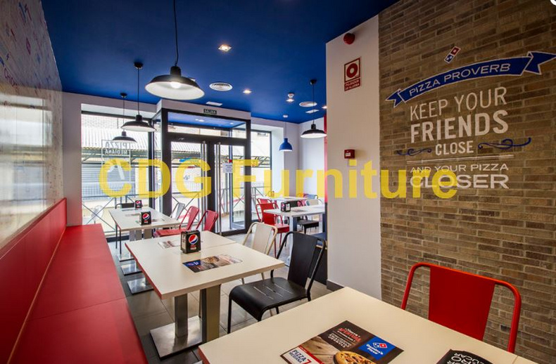 Manufacturer Commercial Restaurant Furniture Simple Design Modern Metal Loft Industrial Chair Restaurant  796S-H45-ALU