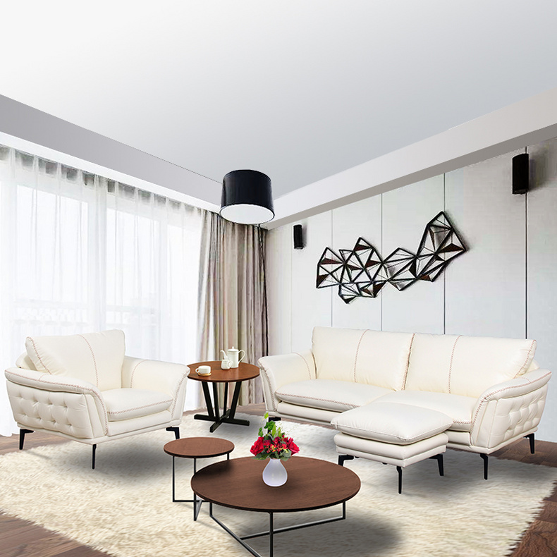 9053B1 1p+1p+st   Leather sofa NY