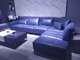 Modern Leather L-shaped Corner Sofa