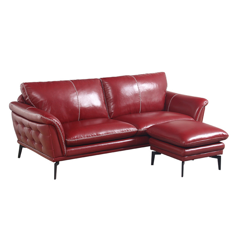 9053B1 1p+1p+st   Leather sofa NY