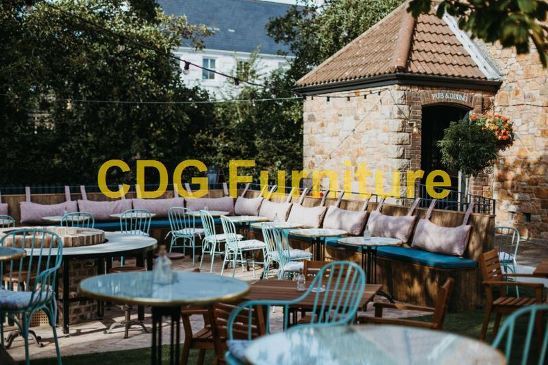 Wholesale Price Industrial Vintage Finish Cafe Restaurant Dining Metal Chairs Aluminium Outdoor Garden Furniture 749MS-H45-ALU