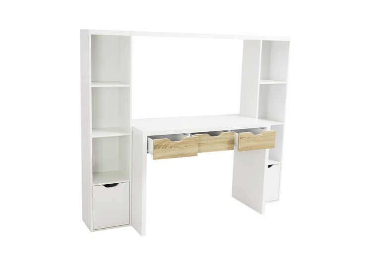 Desk with bookcase both sides(LH9010L)