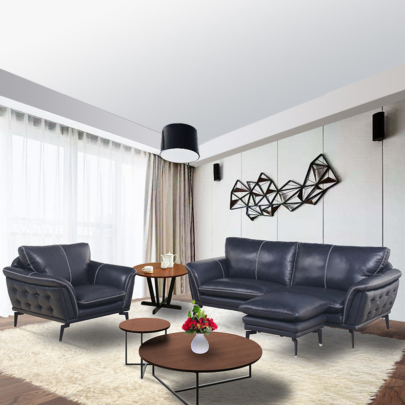 9053B1 1p+1p+st   Leather sofa NY