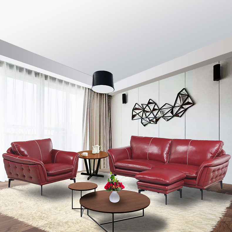 9053B1 1p+1p+st   Leather sofa NY