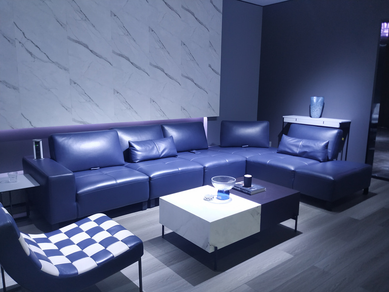 Modern Leather L-shaped Corner Sofa