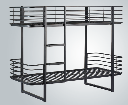 Double iron bed