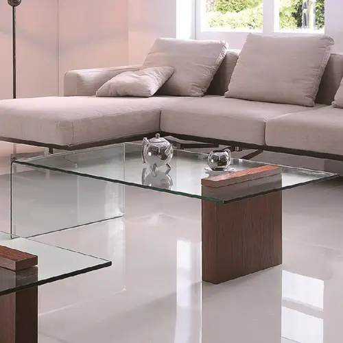 blend glass coffee table