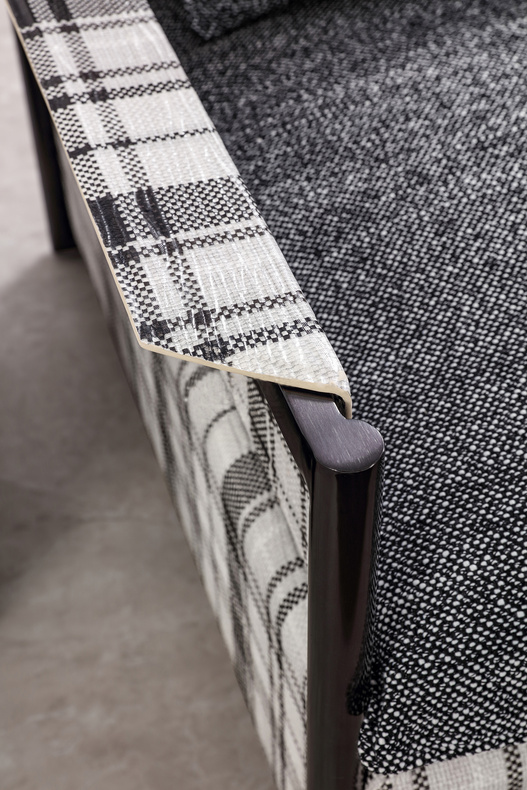 Minimalist Grey Fabric L-shaped Corner Sofa