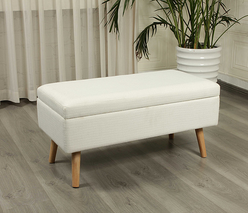 Indoor Wooden Shoes-changing Storage Bench Seat