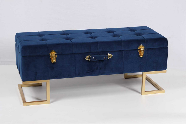 Bed Stool in Velvet