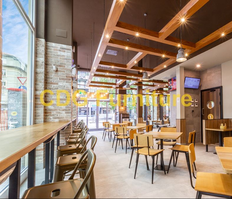 Mcdonald'S Burger King KFC Subway Starbucks Wendy'S Chain restaurant Furniture Chair 658B-H45-STW