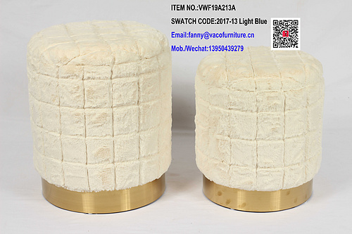 FUR STOOL WITH STORAGE