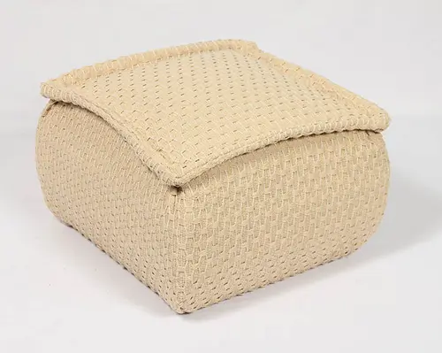 Indian weave Pouf