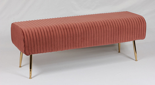 Long bench in bread shape