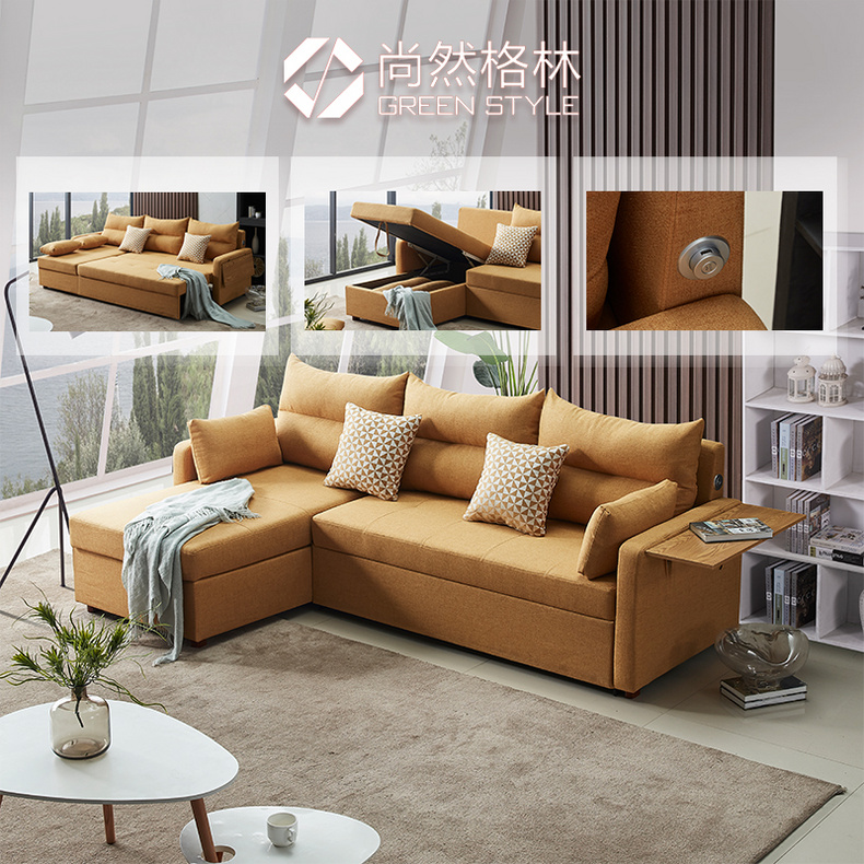 Multifunctional corner sofa bed