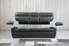 Black Popular KD Leather Sofa